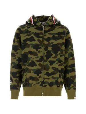 A BATHING APE® 迷彩连帽衫| 中性色| FARFETCH CN