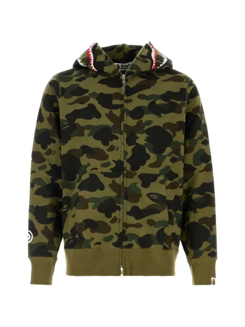 A BATHING APE® camo shark hoodie