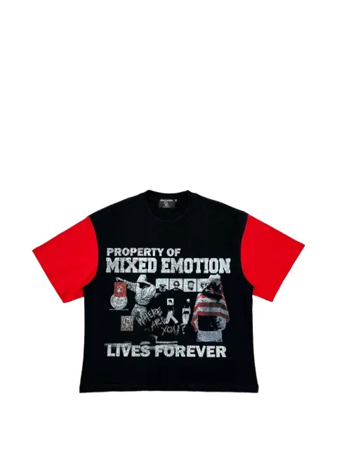 Mixed Emotion Fracture graphic-print T-shirt