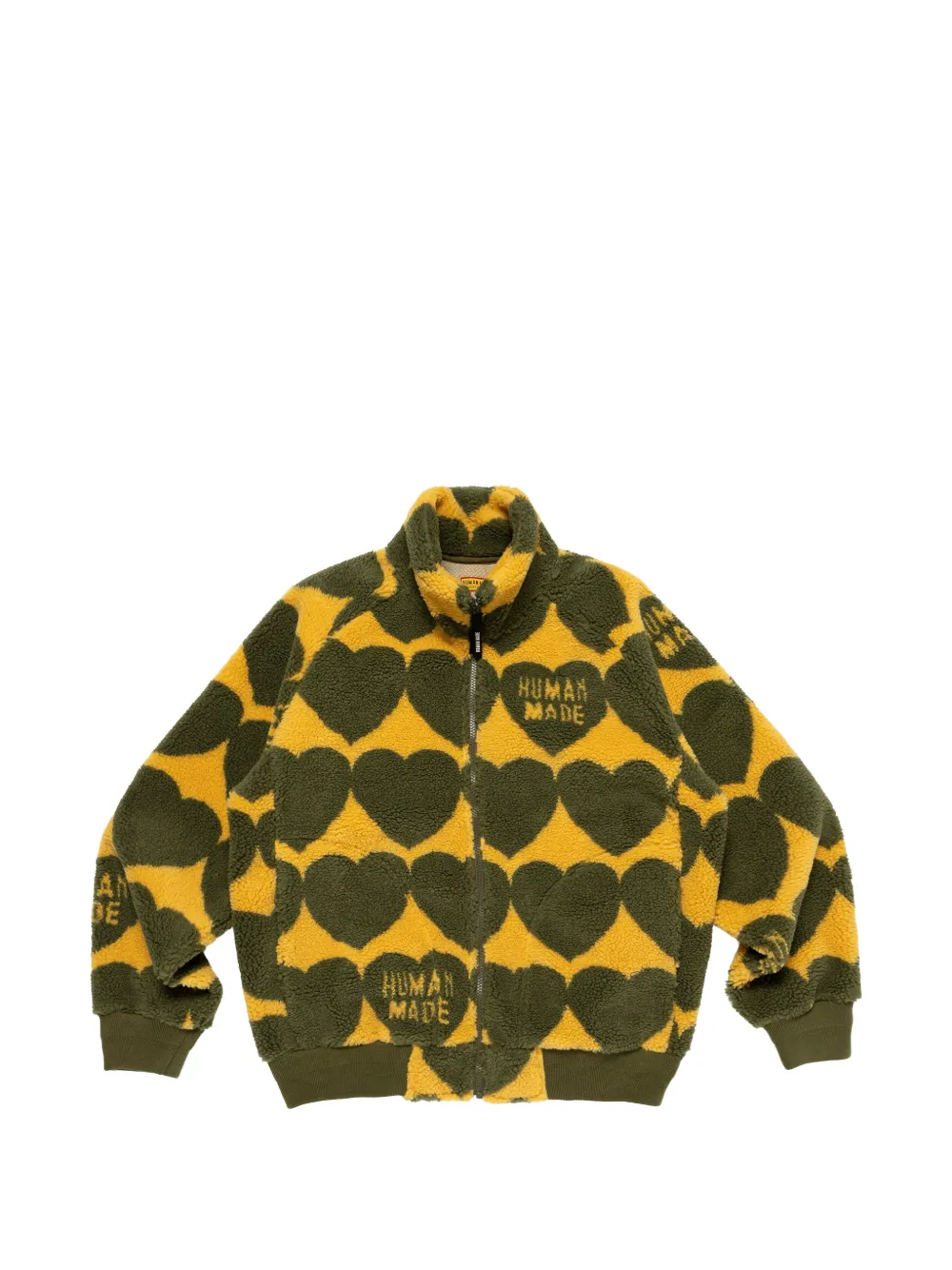 Human Made heart-print fleece jacket
