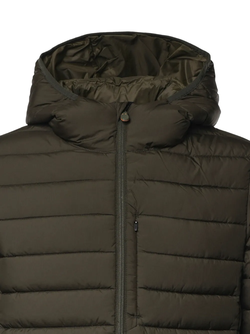 Save The Duck quilted hooded jacket Groen
