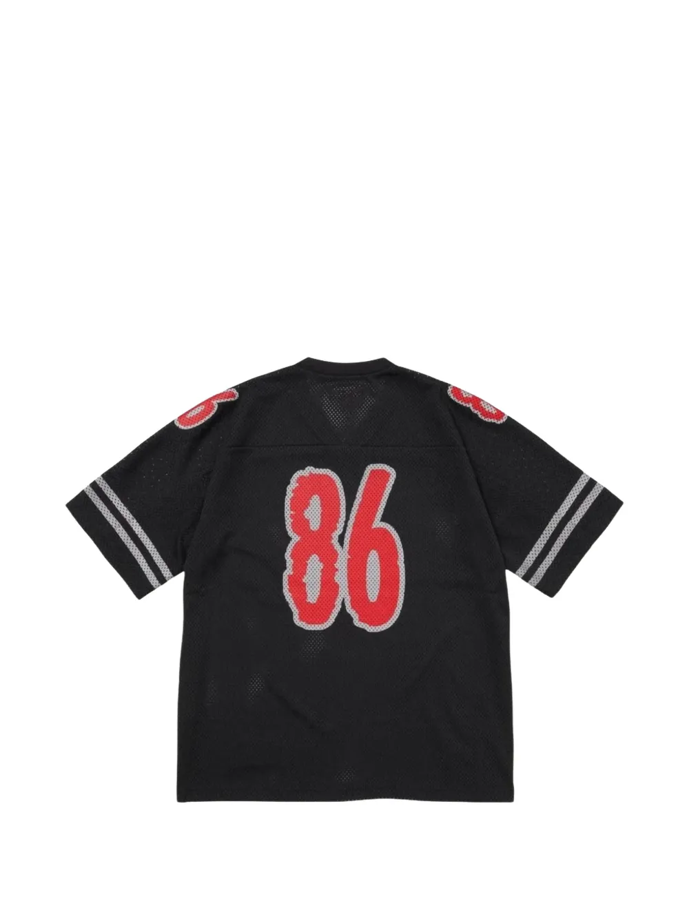 Supreme reflective mesh T-shirt Zwart