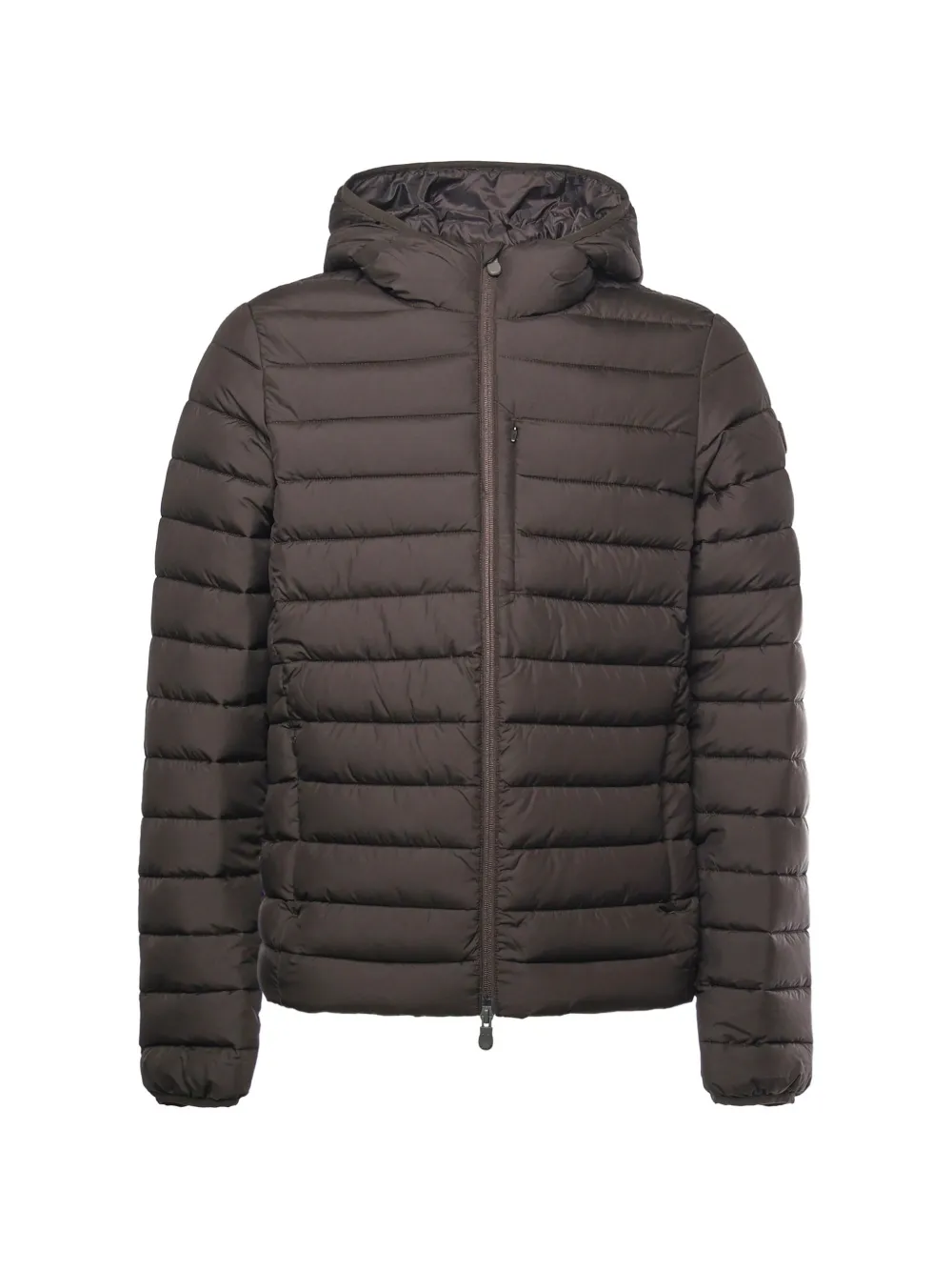 Save The Duck Quilted Hooded Jacket In Brown