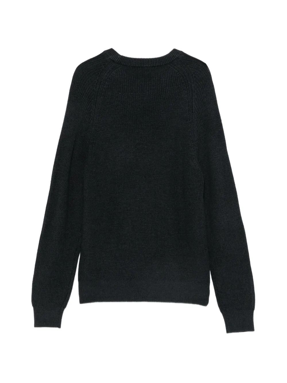 Baracuta ribbed-knit raglan-sleeve sweater Grijs