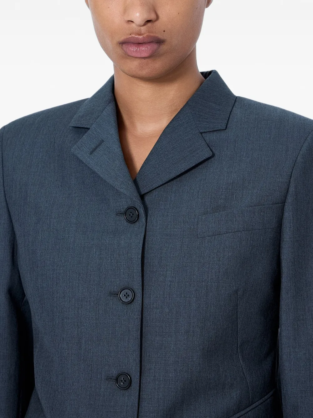 Jil Sander single-breasted blazer Grijs