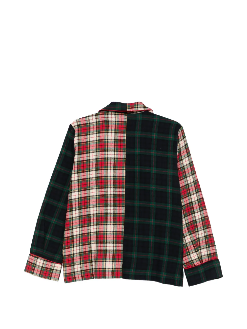 Polo Ralph Lauren Geruite pyjama met patchwork Groen