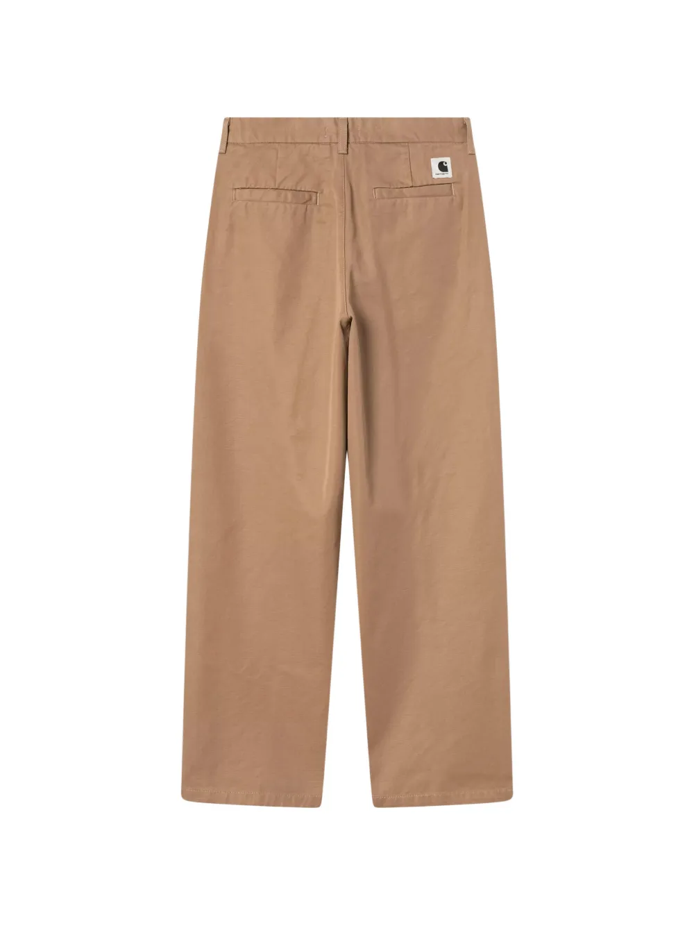 Carhartt WIP logo-patch straight-leg trousers Bruin