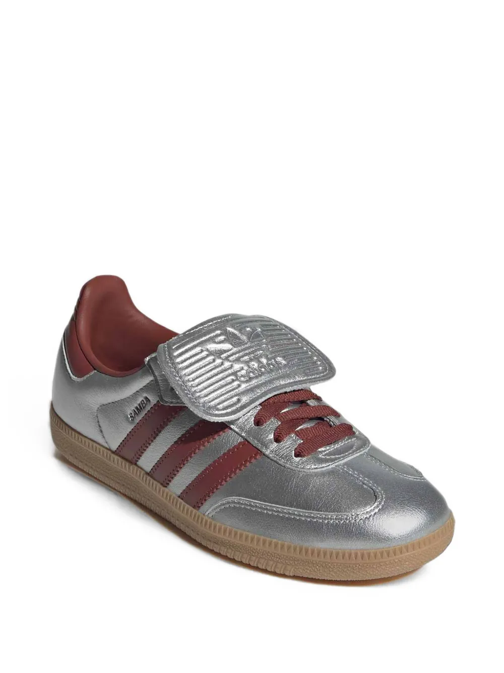adidas Samba metallic leather sneakers Zilver