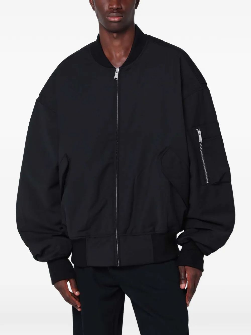 ENTIRE STUDIOS wool zip-up bomber jacket