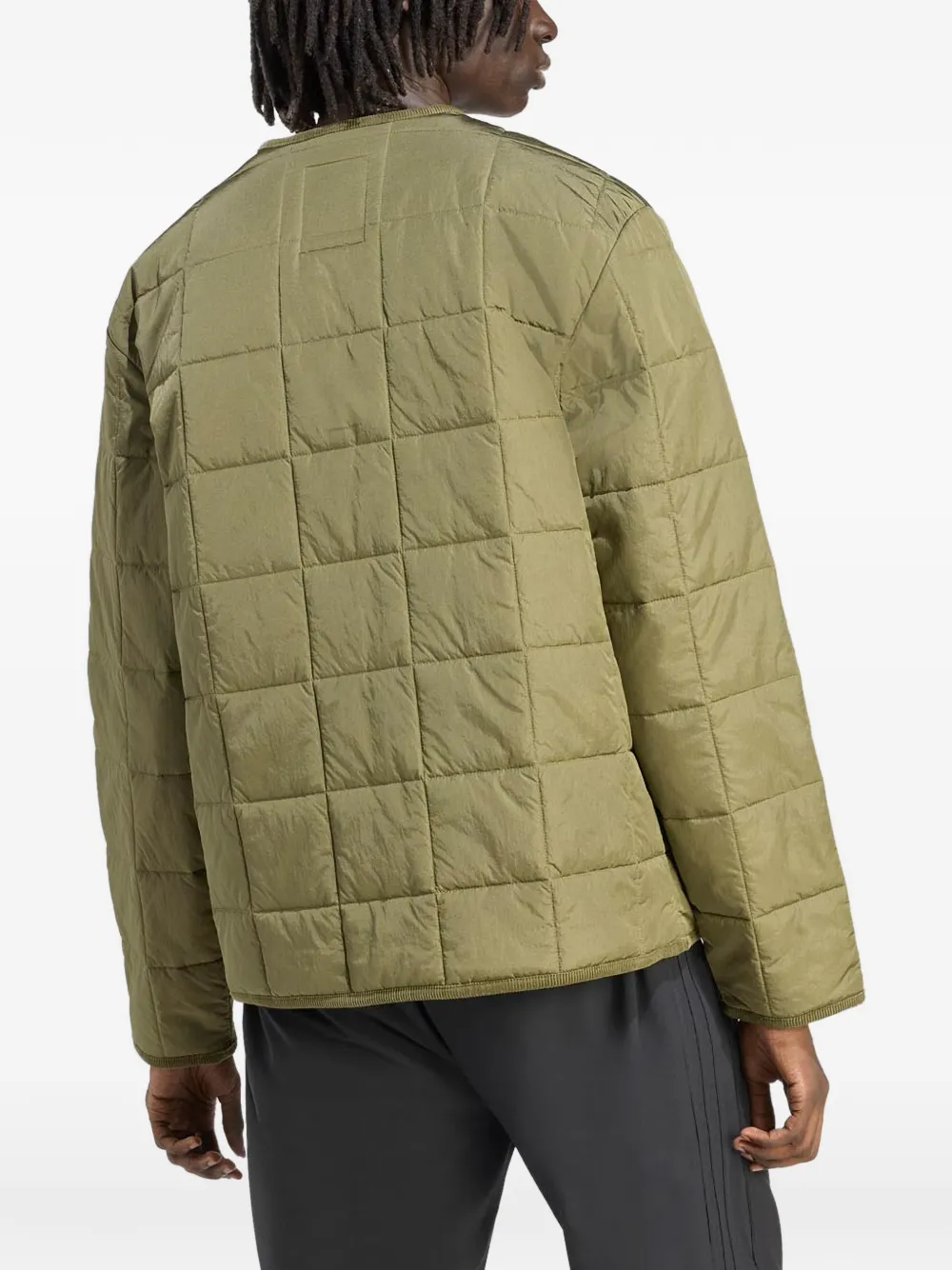 adidas Originals Kids Gewatteerd jack met geborduurd logo Groen
