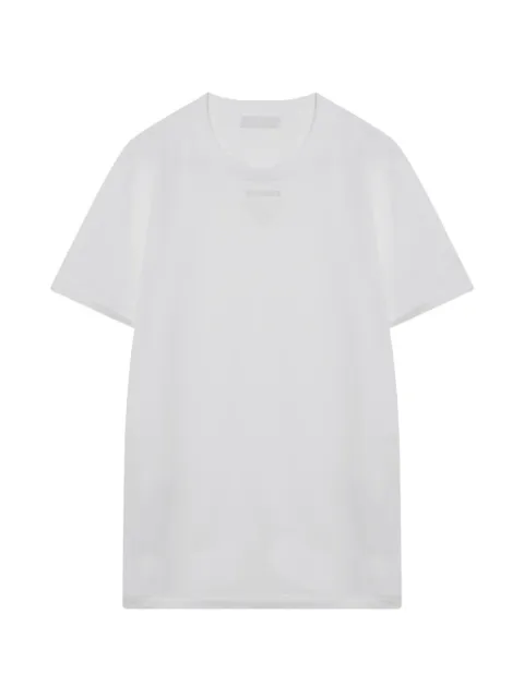 Prada logo-patch crew-neck T-shirt