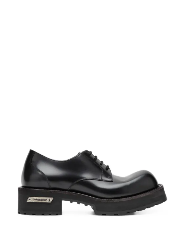 Balenciaga Venom レザーダービーシューズ | ブラック | FARFETCH JP
