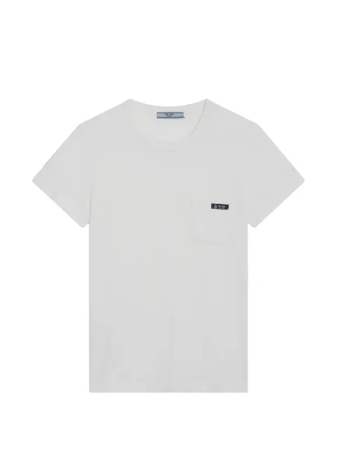 Prada logo-patch pocket T-shirt