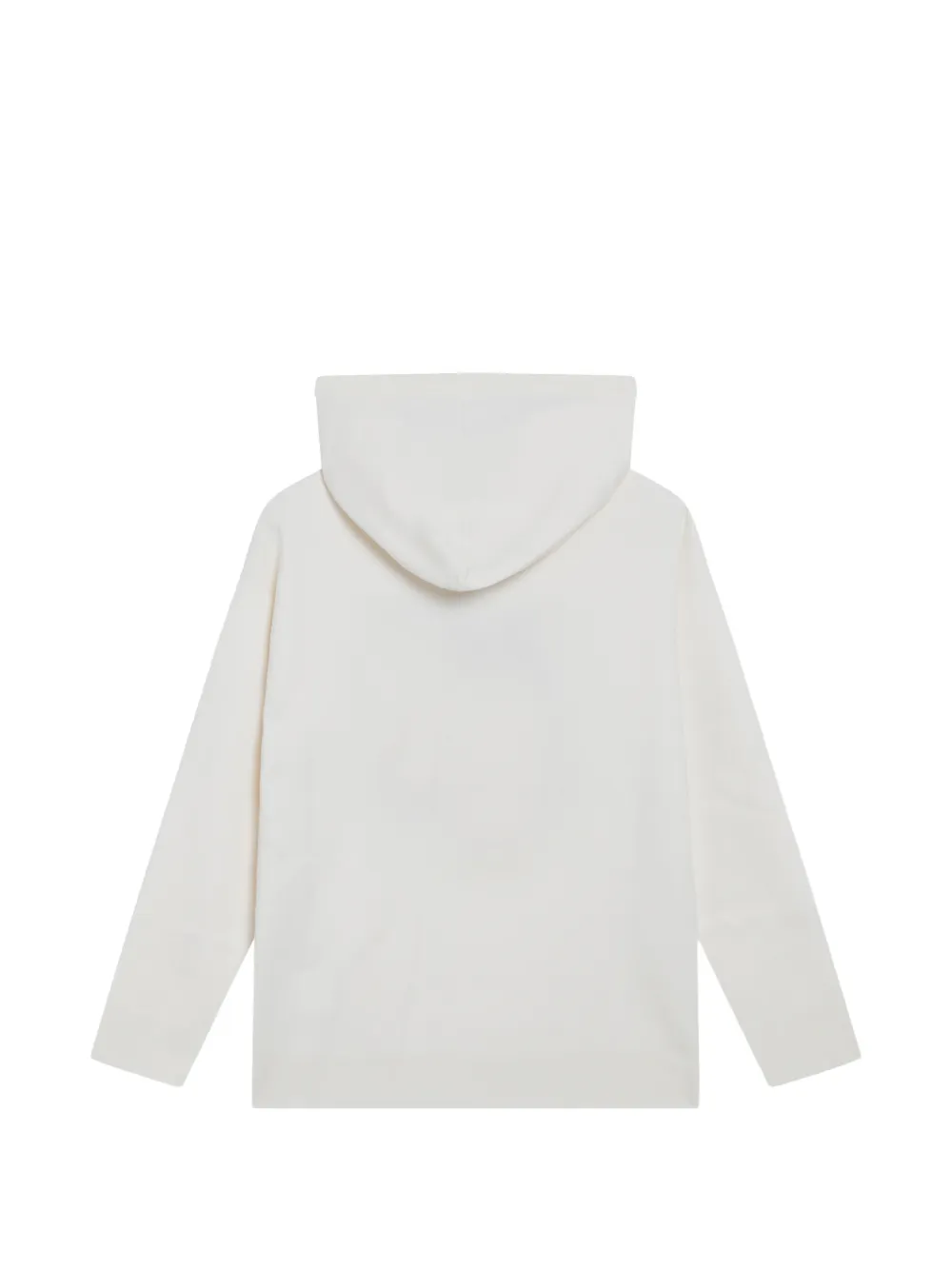 Max Mara Taddeo logo-print drawstring hoodie Wit