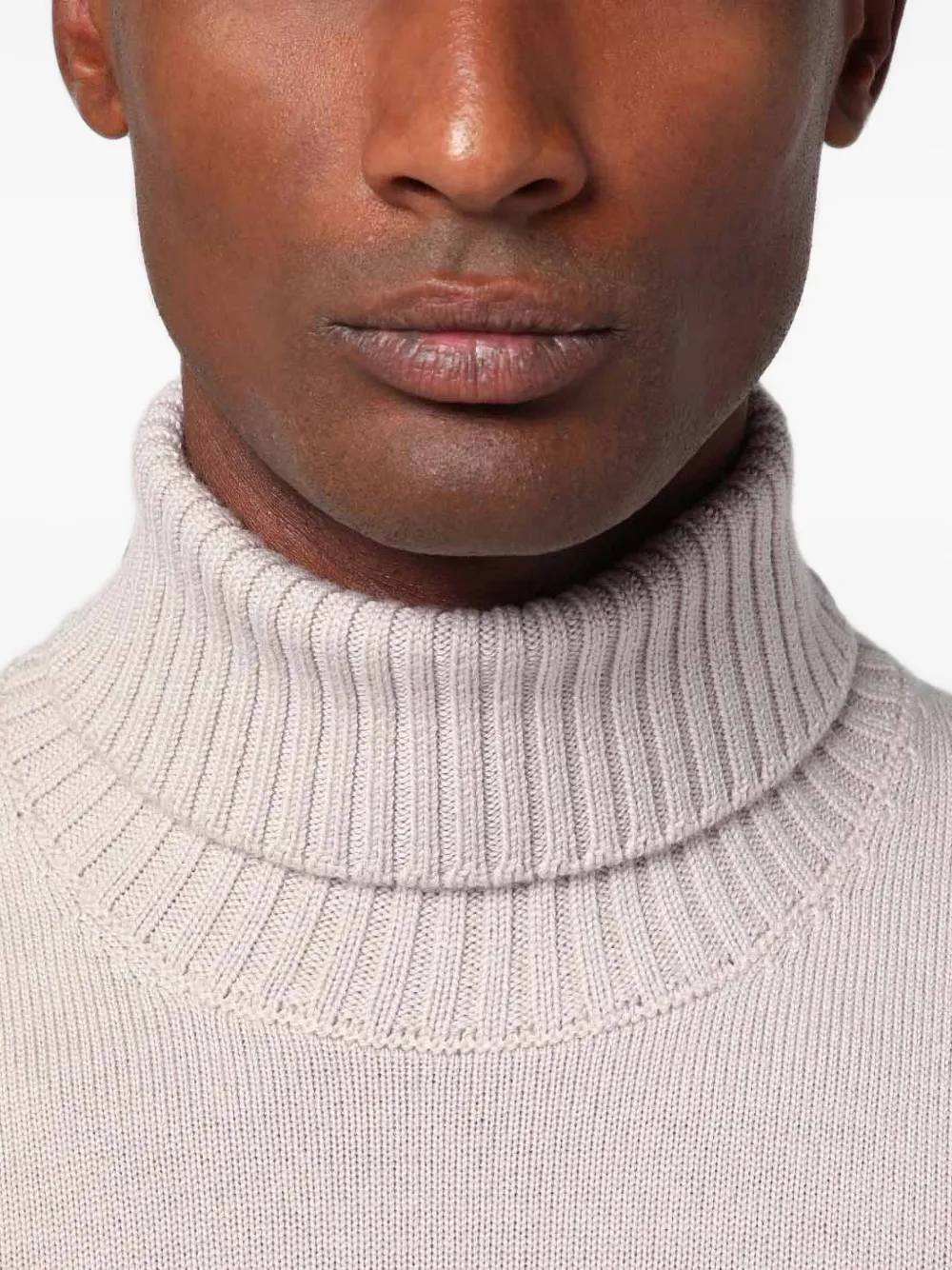 Drumohr roll-neck cashmere sweater Grijs