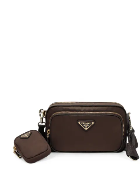 Prada mini Re-Nylon logo-plaque shoulder bag