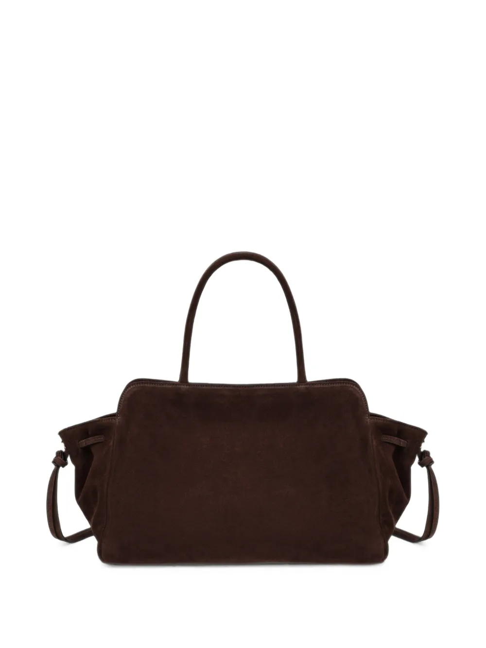 Prada Grote Allusion suède tas Bruin