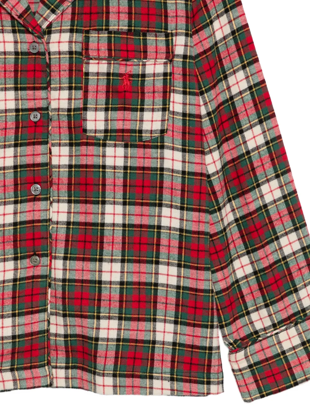 Polo Ralph Lauren Geruite flanellen pyjama Rood