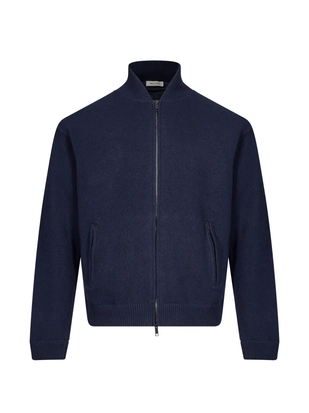 MANIFATTURE DEL NORD zip-up ribbed-knit cardigan