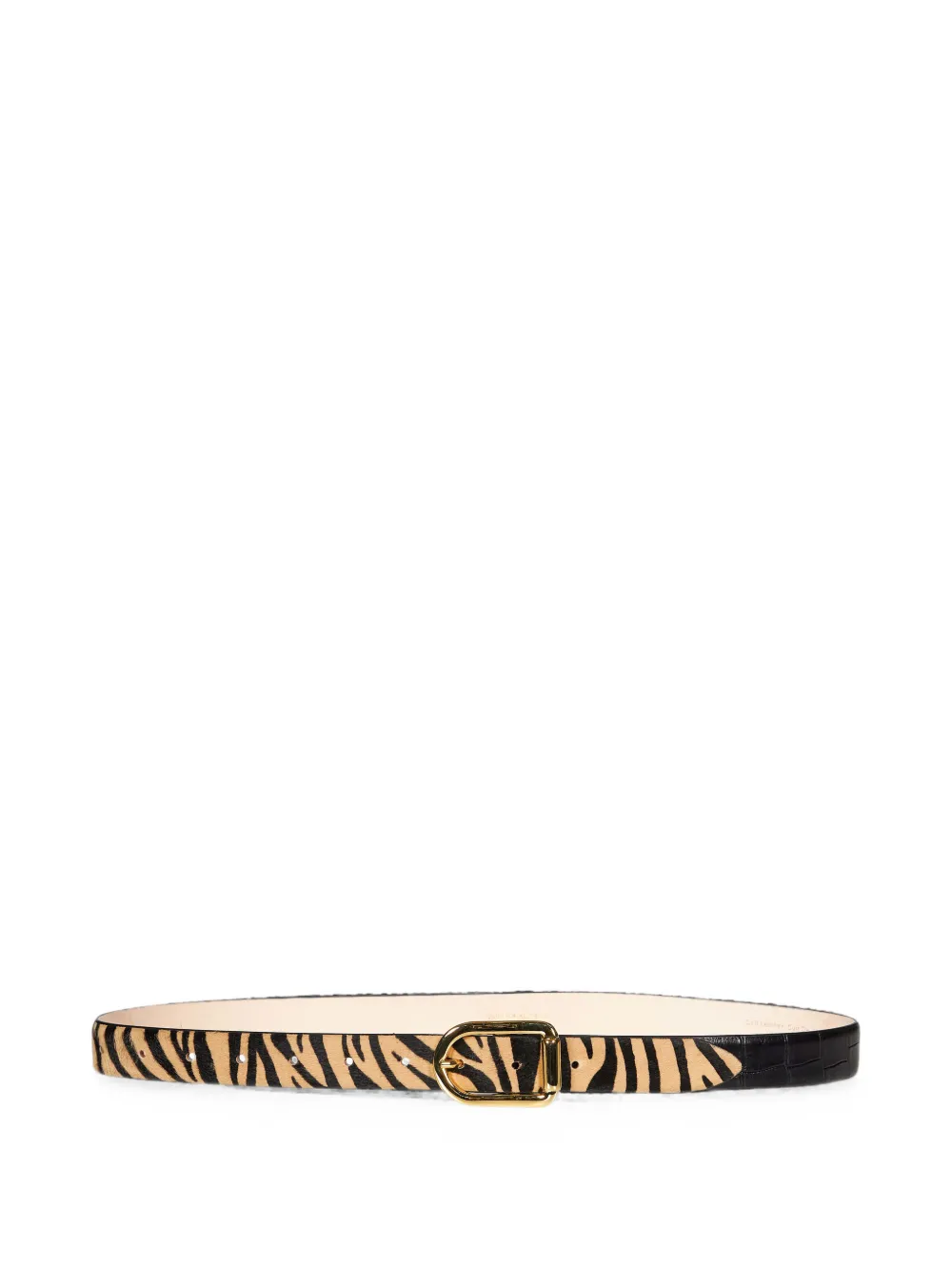Déhanche Mija zebra-print belt - Neutrals
