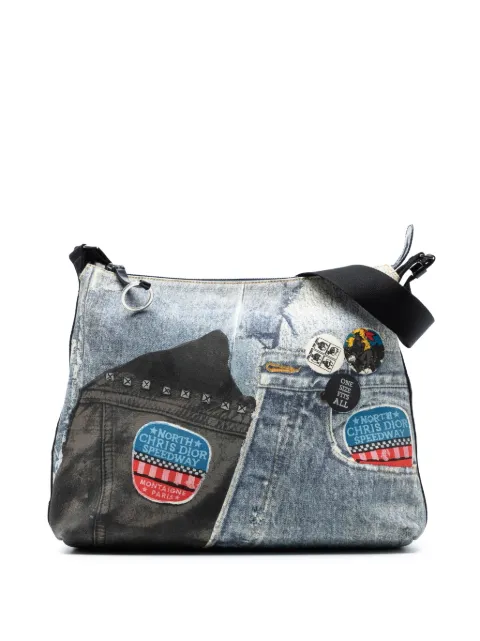 Christian Dior Pre-Owned 2001 Printed Denim Speedway crossbody bag