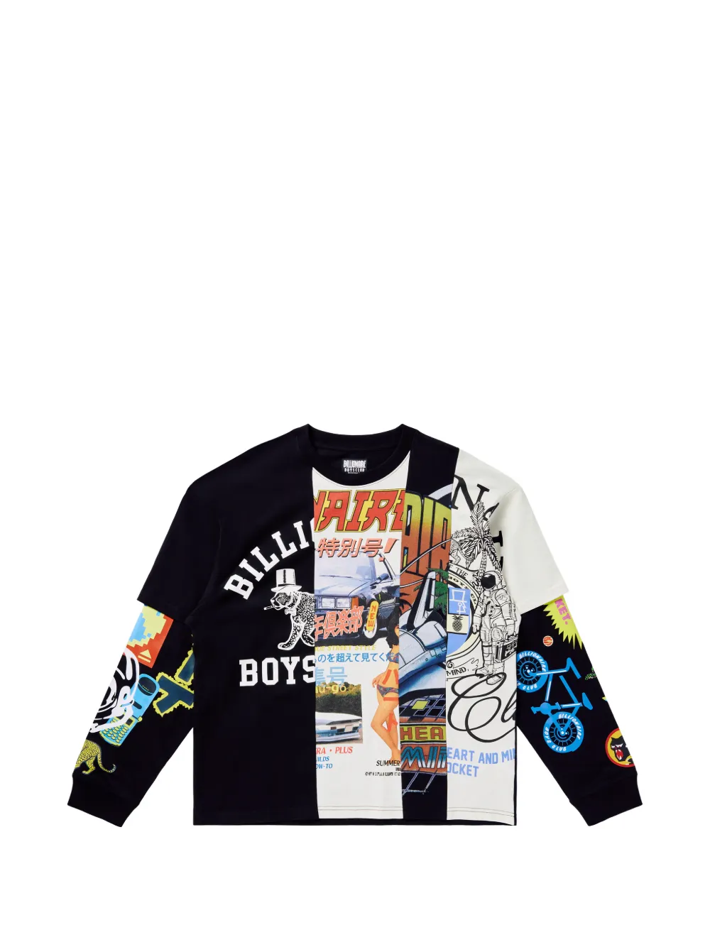Billionaire Boys Club t-shirt imprimé à manches longues - Noir Billionaire Boys Club t-shirt imprimé à manches longues - Noir