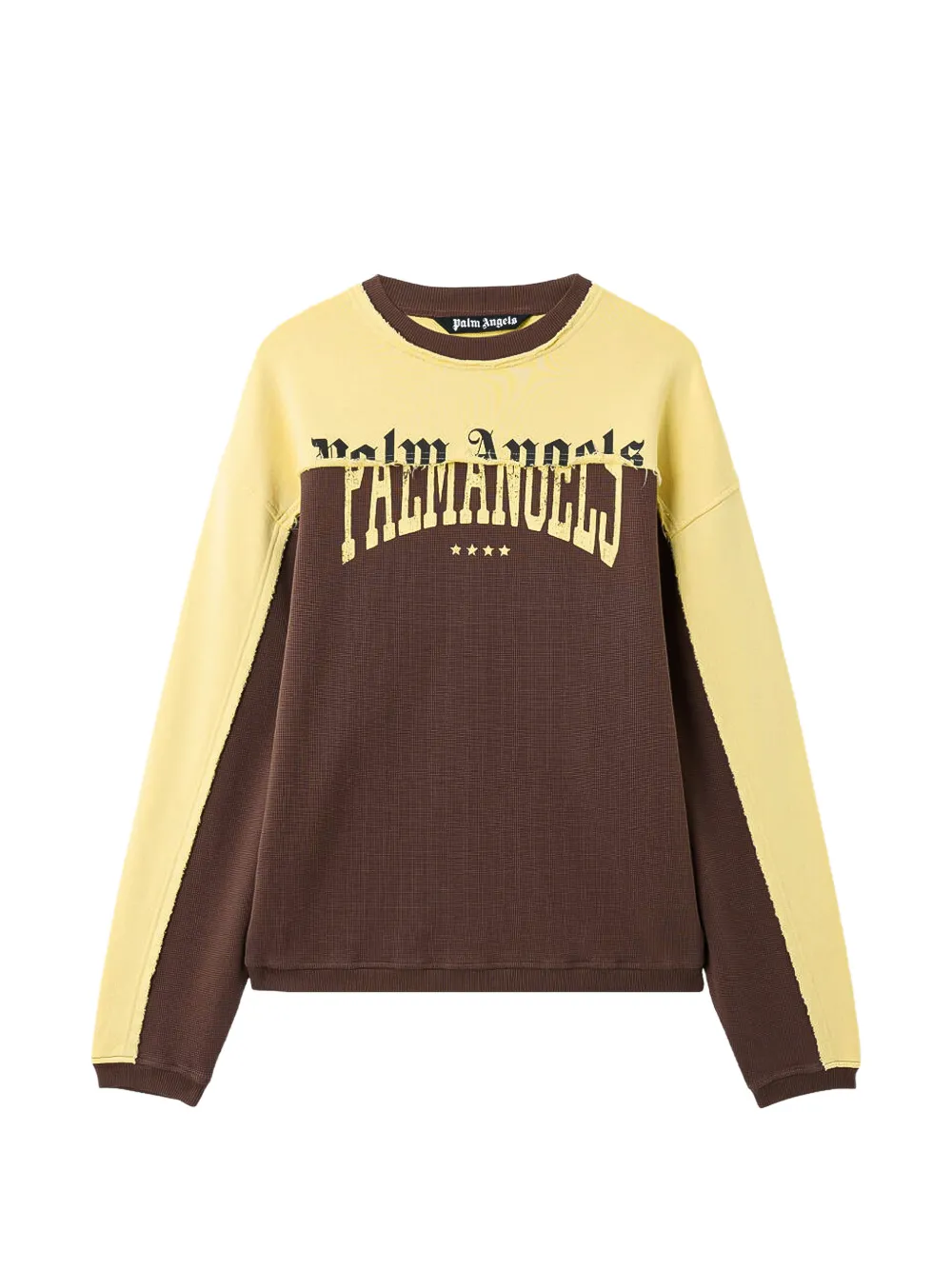 Palm Angels logo-print panelled sweatshirt