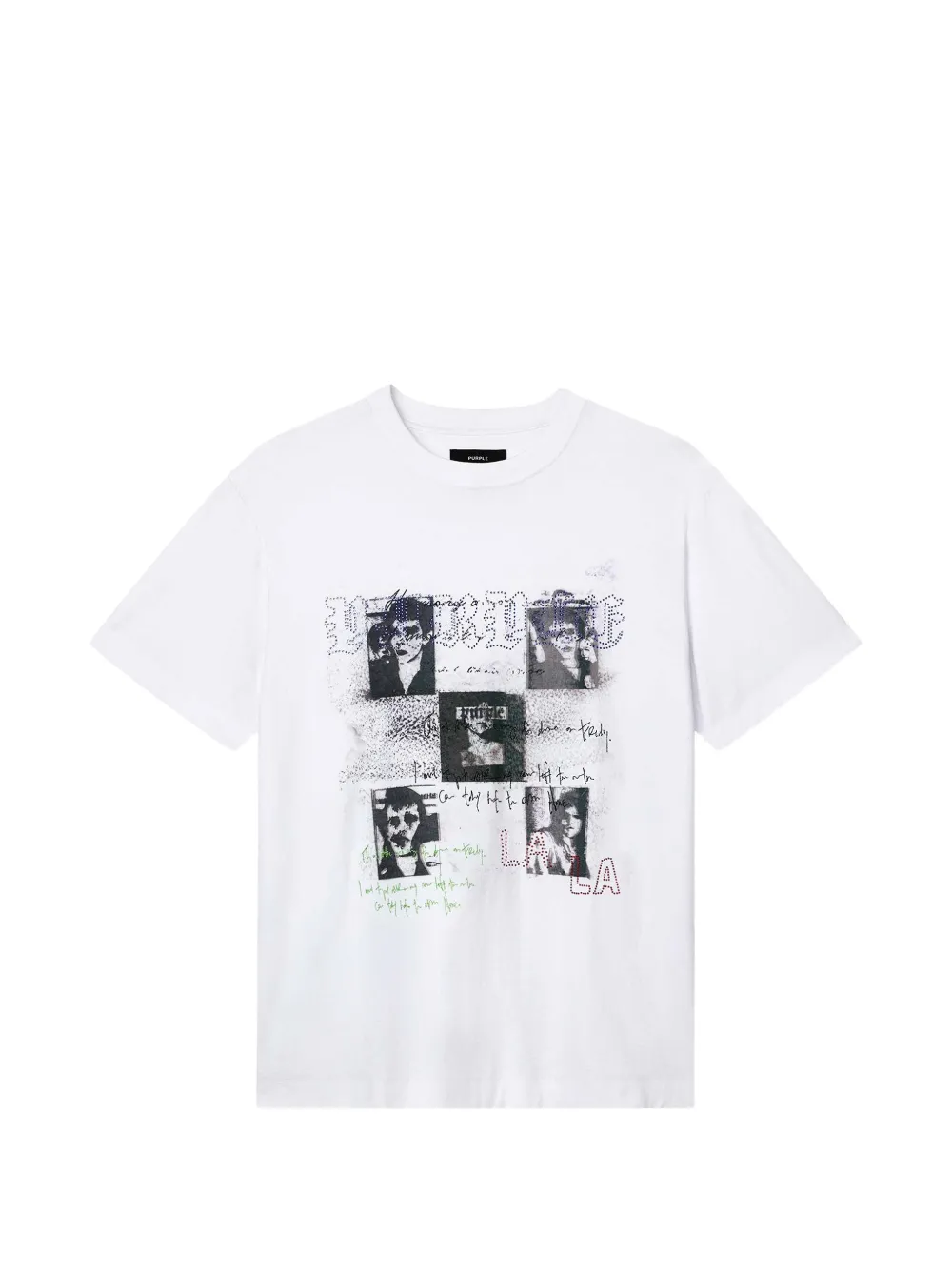 Purple Brand Portraits graphic-print T-shirt