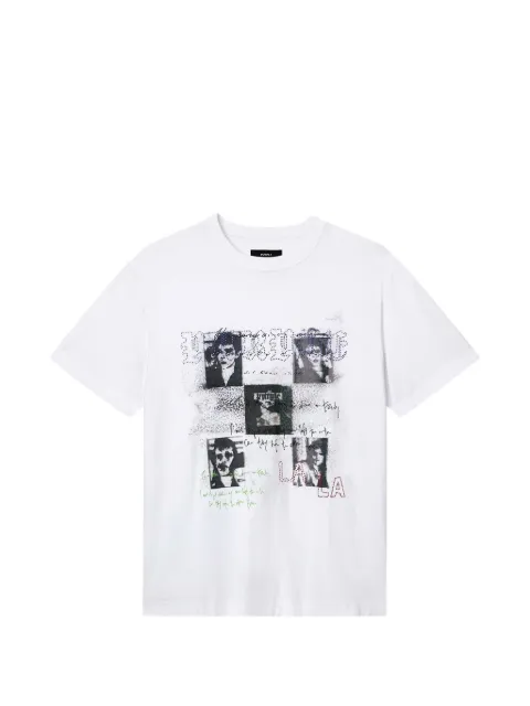 Purple Brand playera Portraits con estampado gráfico