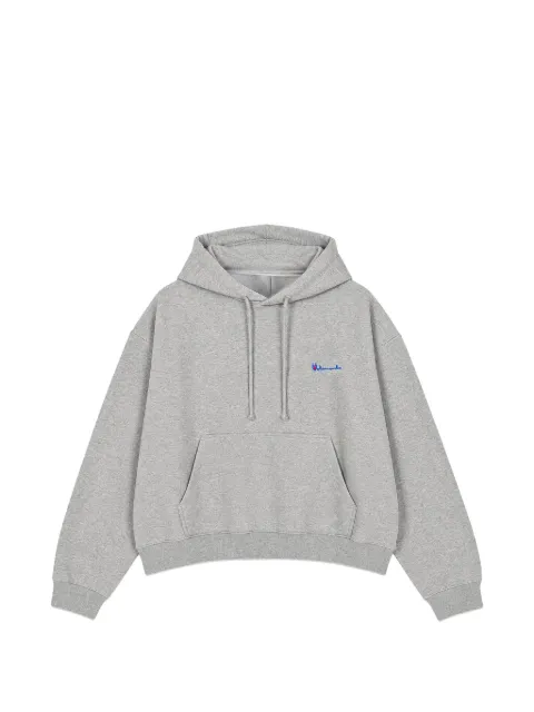 VETEMENTS Athletic logo-embroidered drawstring hoodie