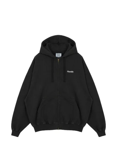 VETEMENTS logo-print zip-up hoodie