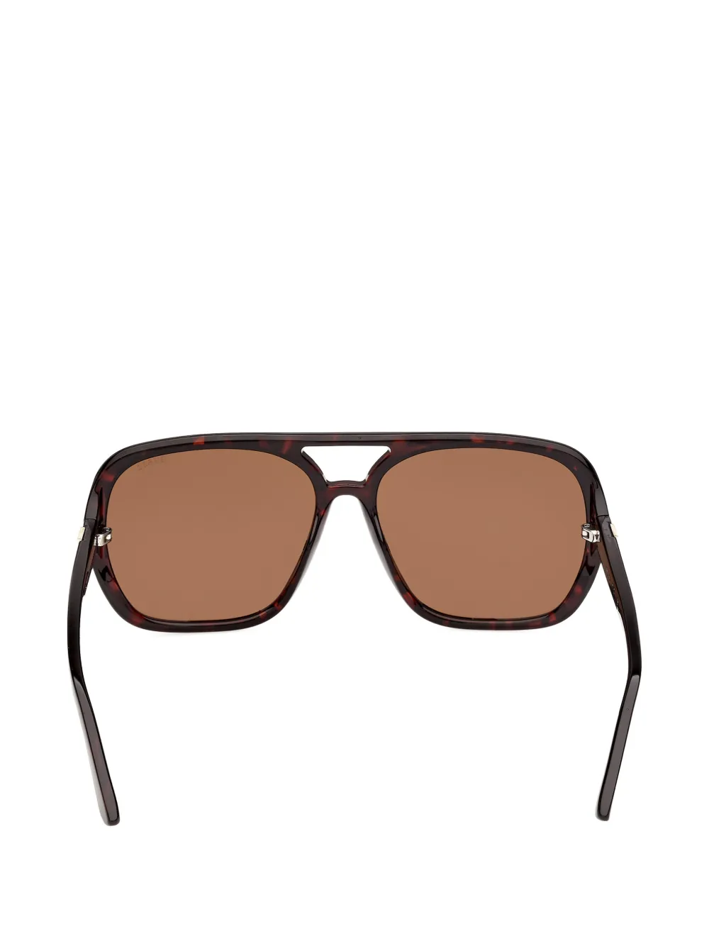 GUESS EYEWEAR Zonnebril met piloten montuur en schildpadschild design Bruin
