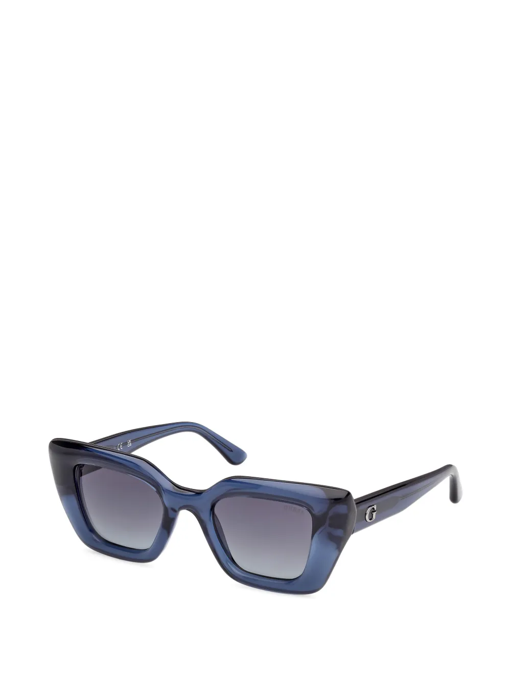 GUESS EYEWEAR Zonnebril met cat-eye montuur Blauw