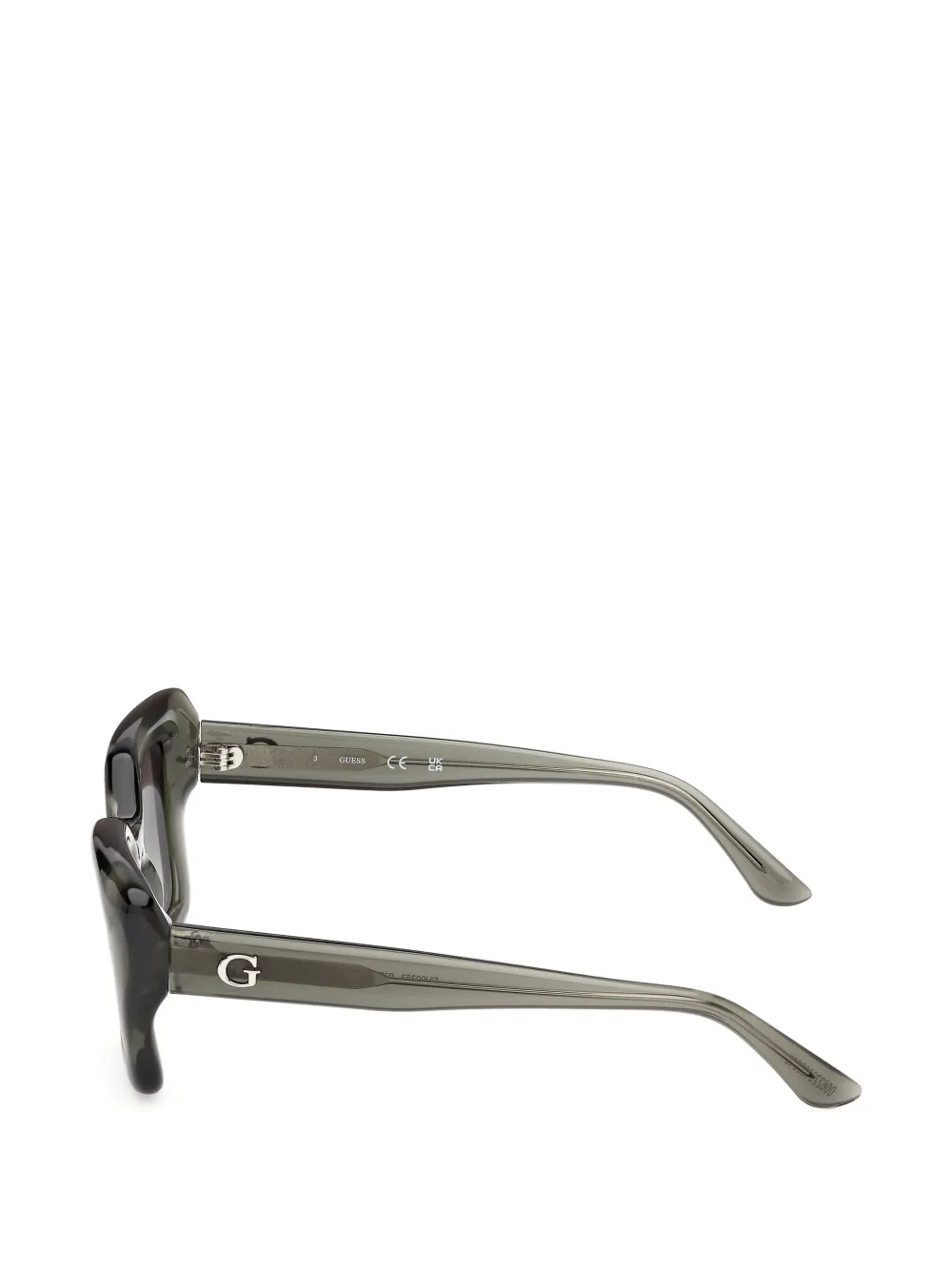 GUESS EYEWEAR Zonnebril met geometrisch montuur Grijs
