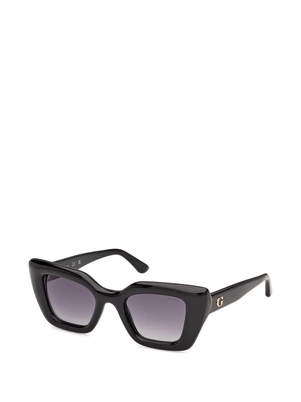 GUESS EYEWEAR Zonnebril met geometrisch montuur Zwart