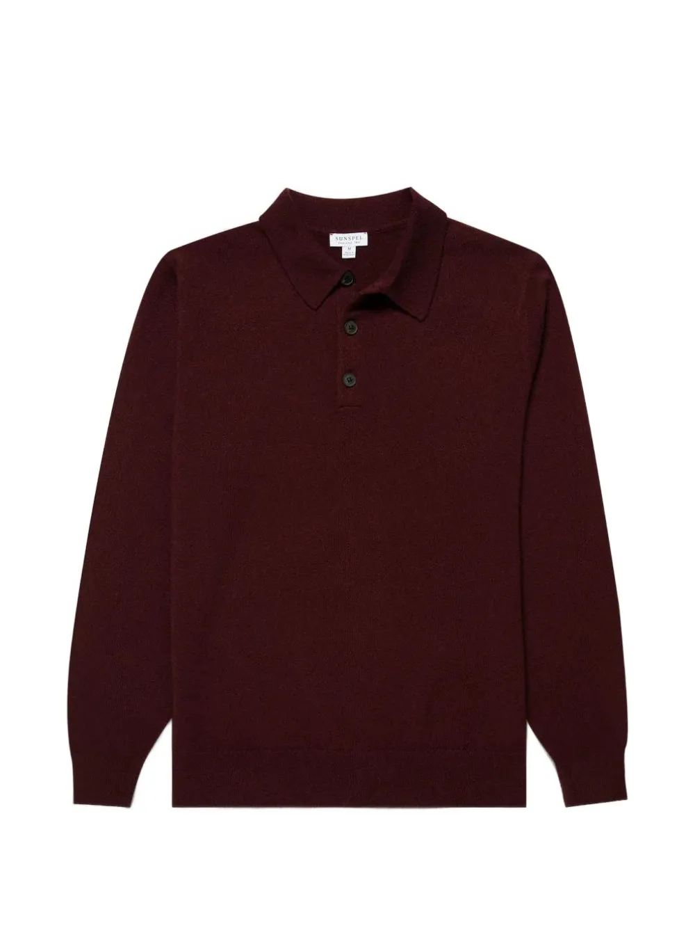 Sunspel cashmere knitted polo shirt