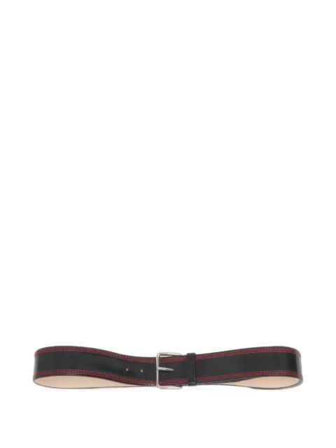 Marni triple-needle-stitch leather belt
