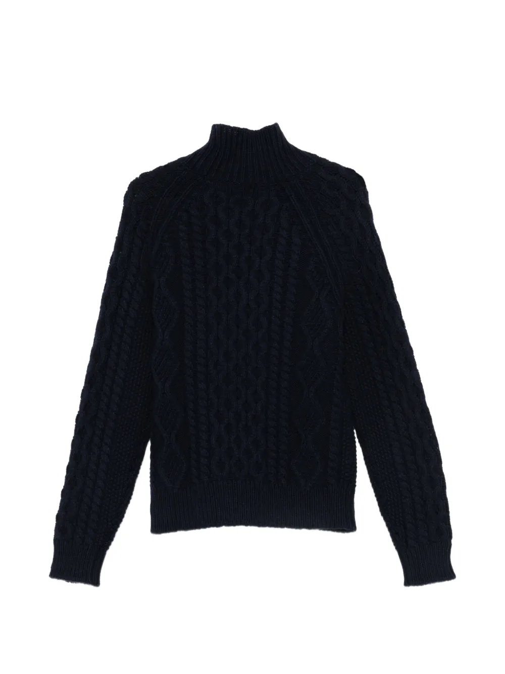 Baracuta Aran cable-knit sweater Blauw