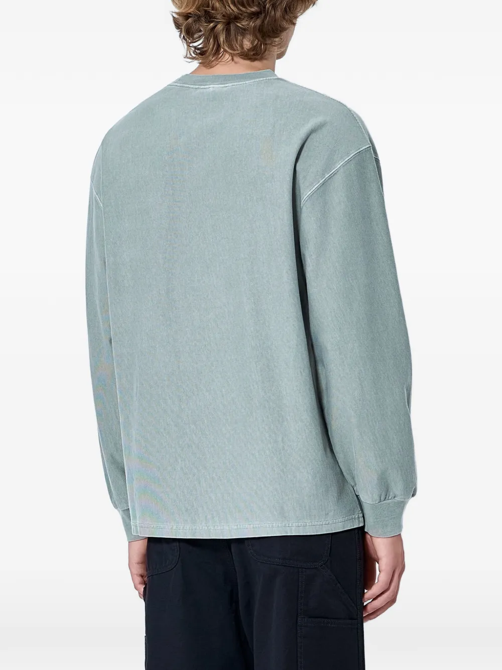 Carhartt WIP T-shirt met lange mouwen en zak Groen