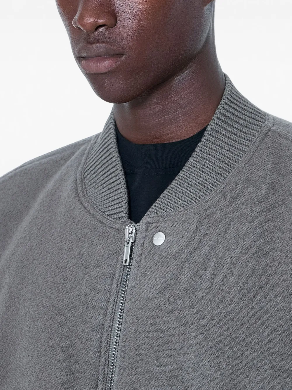 Rick Owens Secchia Flight wollen jack Grijs