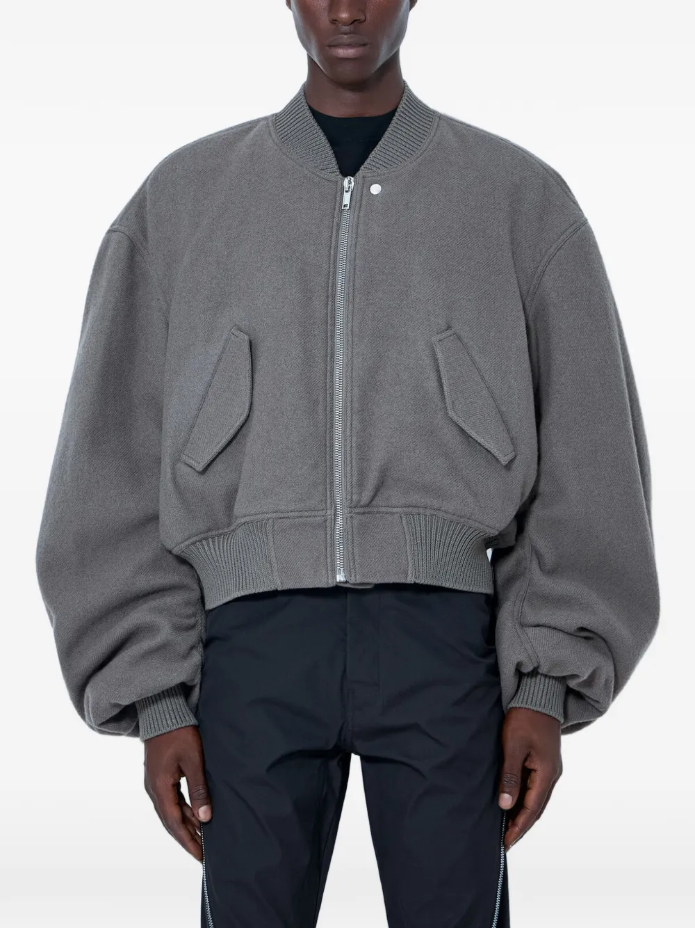 Rick Owens Flight zip-up wool bomber jacket