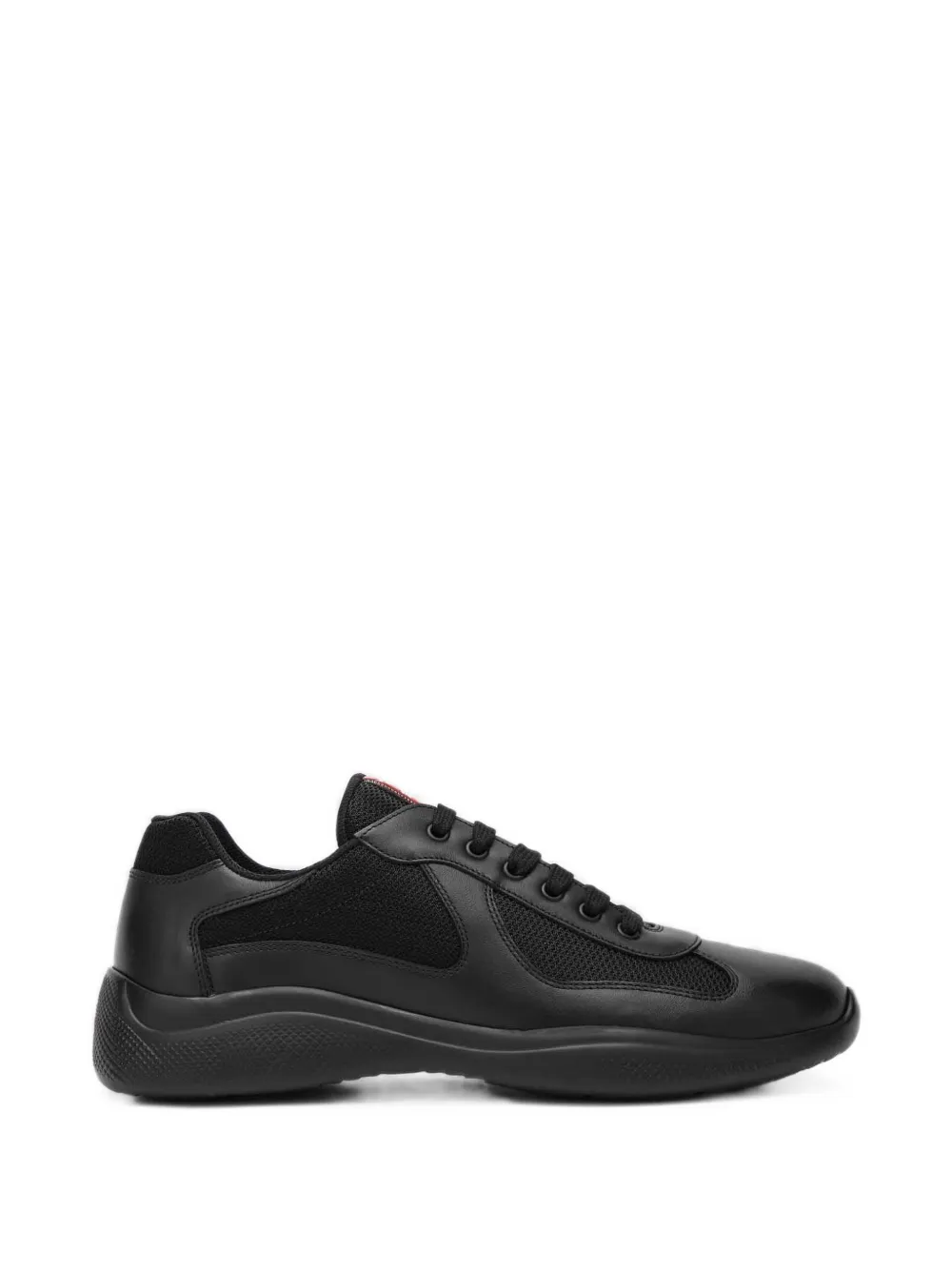 Prada America's Cup leather-panelled sneakers - Schwarz