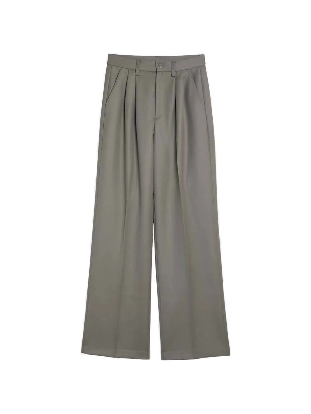 ANINE BING pleated wide-leg trousers