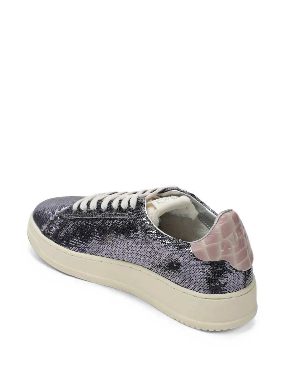 Autry Dallas sequin-embellished sneakers Zilver