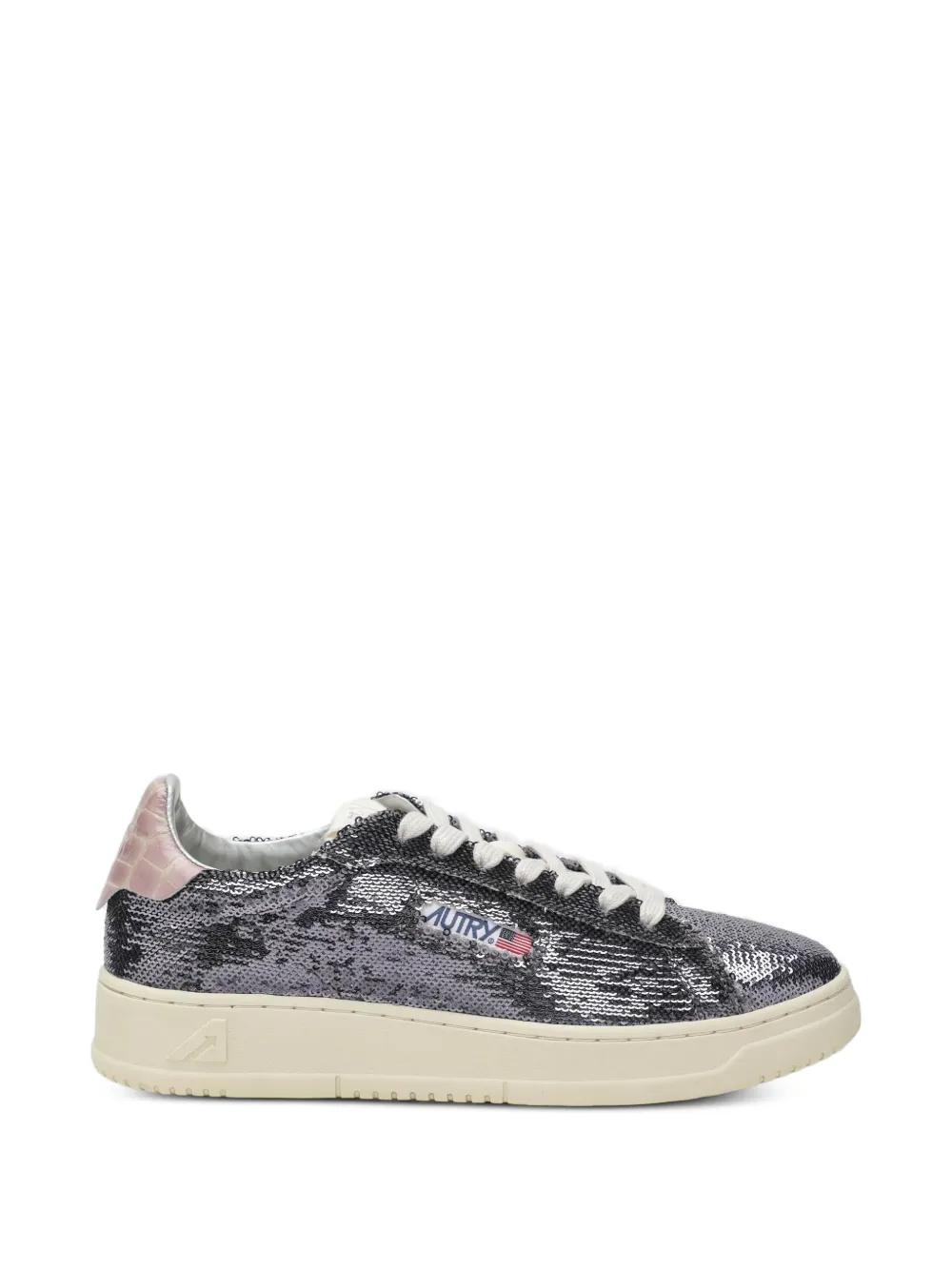 Autry Dallas Sneakers mit Pailletten - Silber