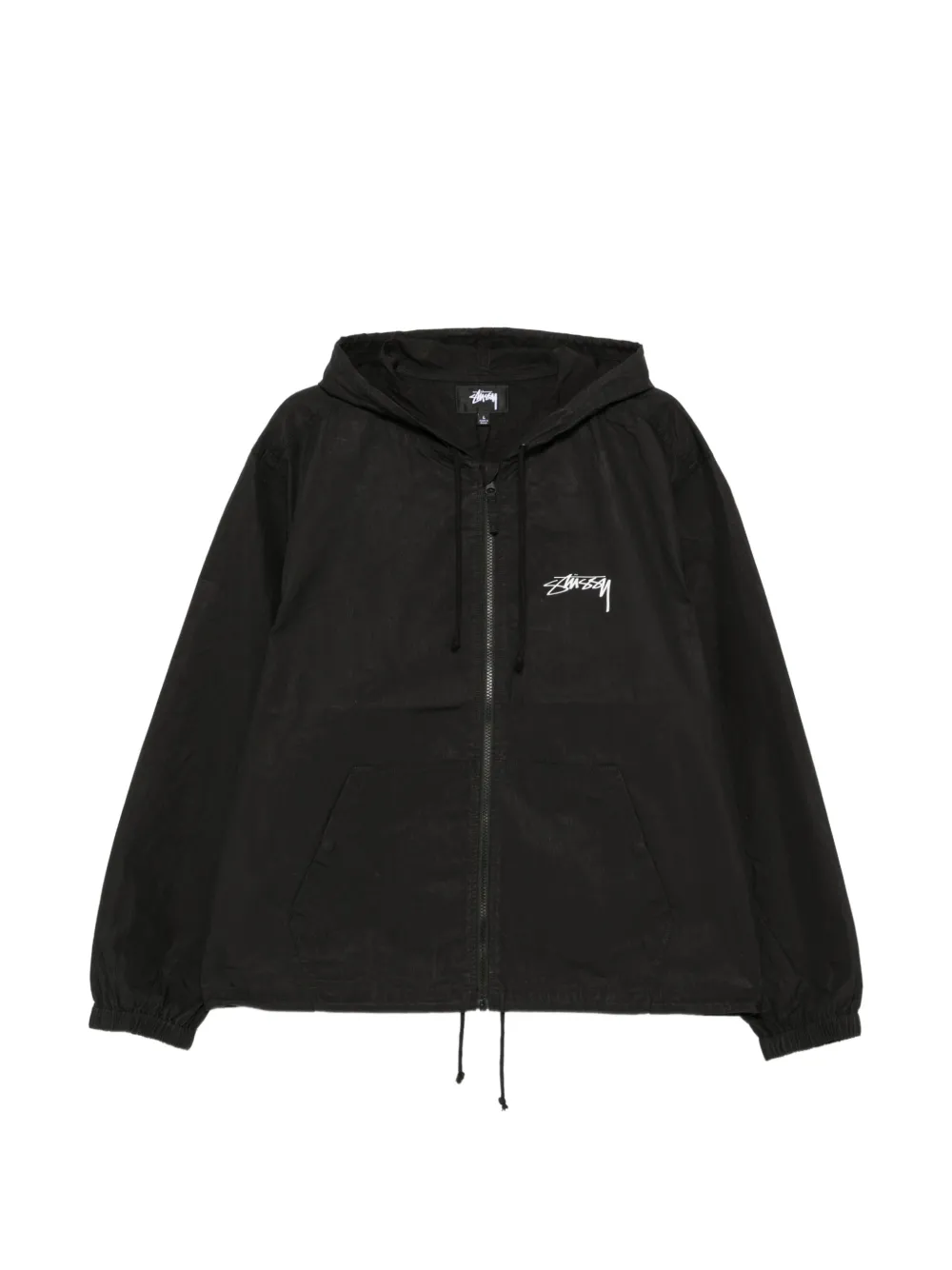 Stüssy logo-print hooded jacket - Noir Stüssy logo-print hooded jacket - Noir