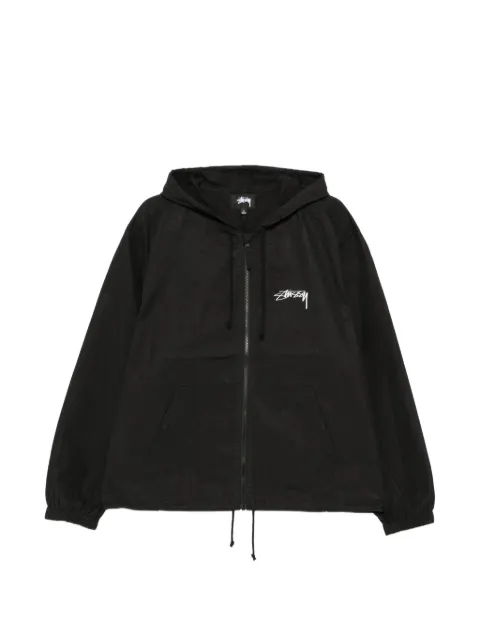 Stüssy logo-print hooded jacket
