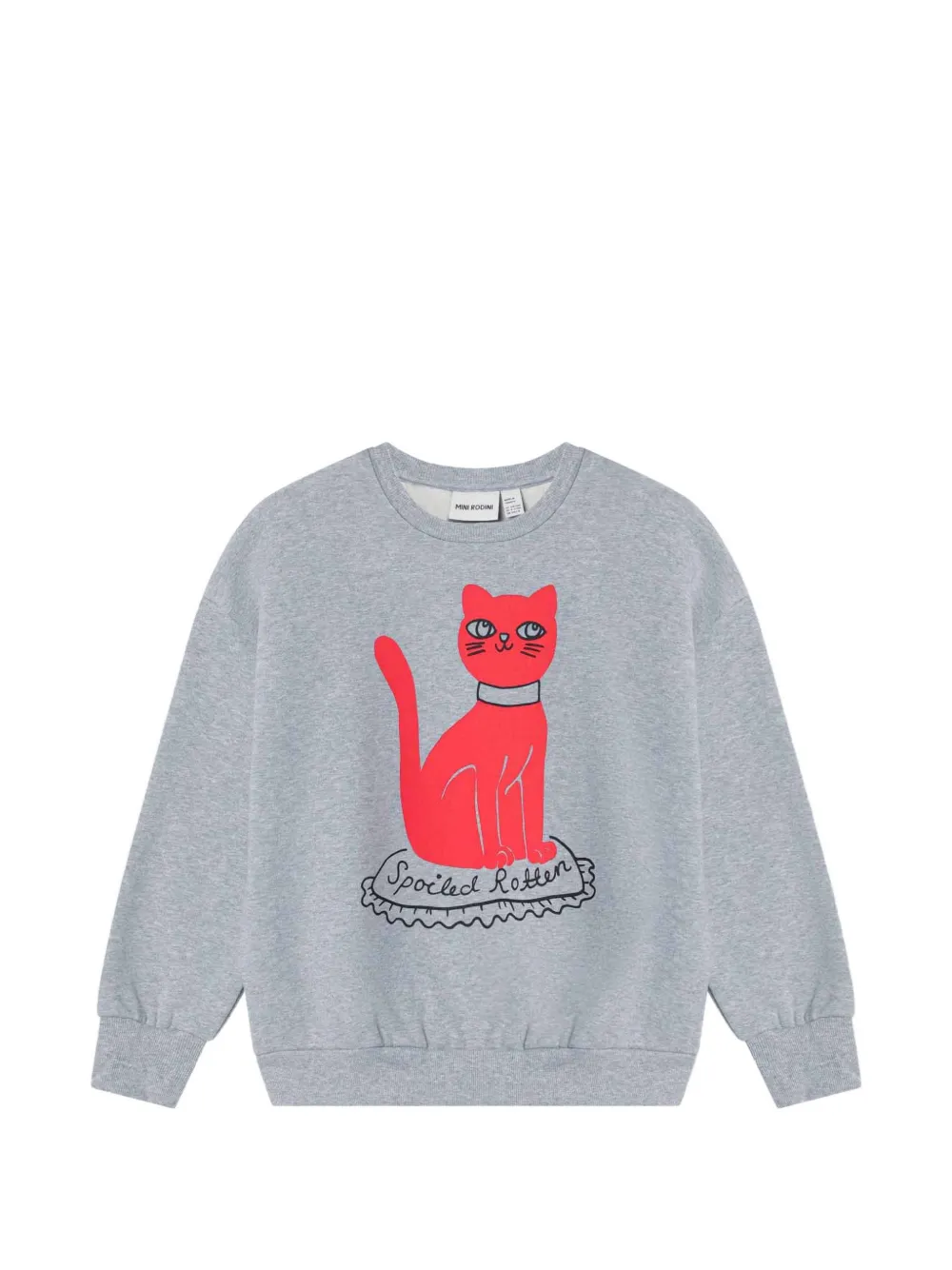 Mini Rodini graphic-print cotton sweatshirt - Grigio