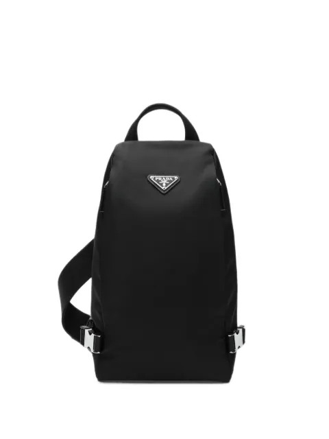 Prada Re-Nylon-and-saffiano-leather backpack