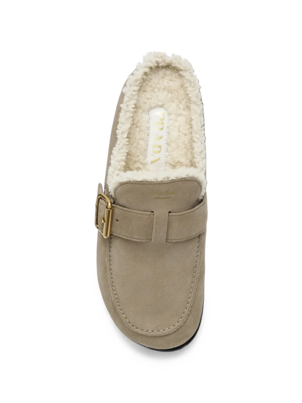 Prada suede mules Beige